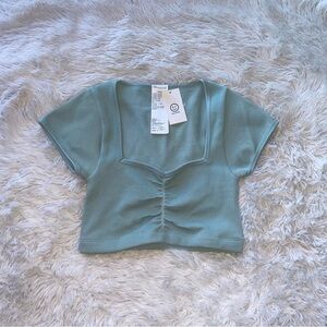 Gilly Hicks Seamless Ribbed Knit Crop Top